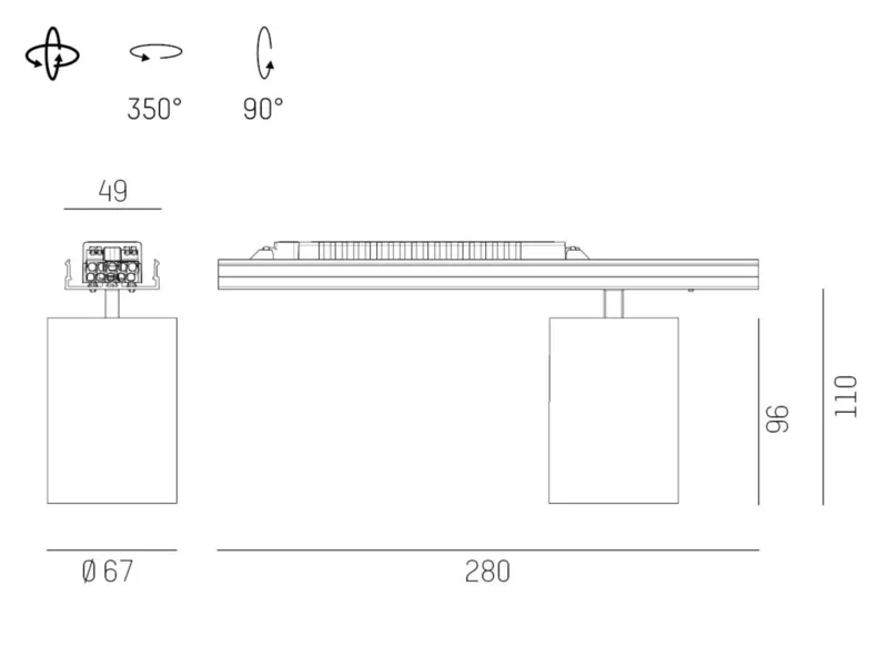 Molto Luce LOG 50 MOVA S EINSATZ (schwarz) - Produktbild 2