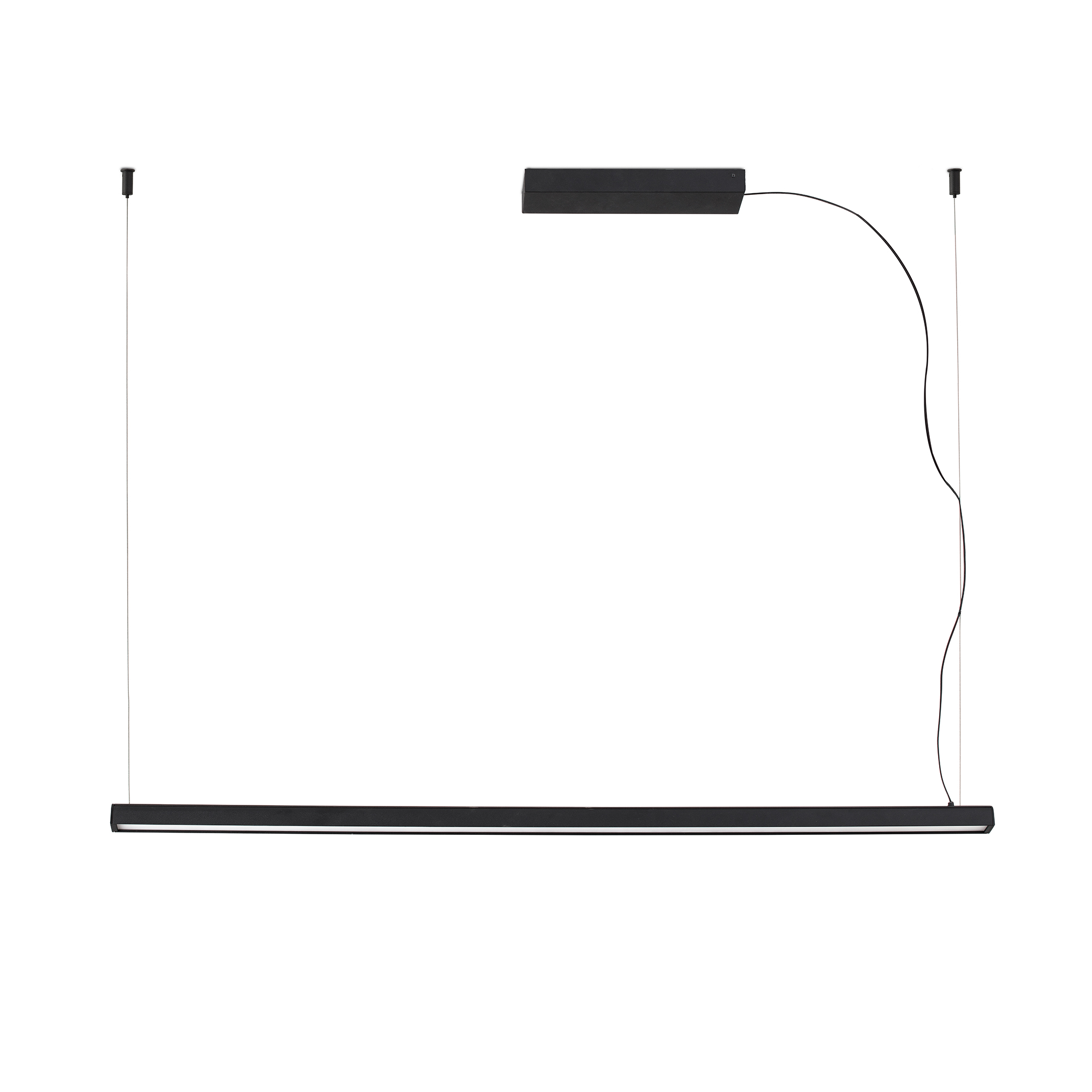 Faro VICO 1150 Schwarze Pendelleuchte mit aufgesetzter Deckenrosette Faro VICO 1150 Schwarze Pendelleuchte mit aufgesetzter Deckenrosette - Produktbild 1
