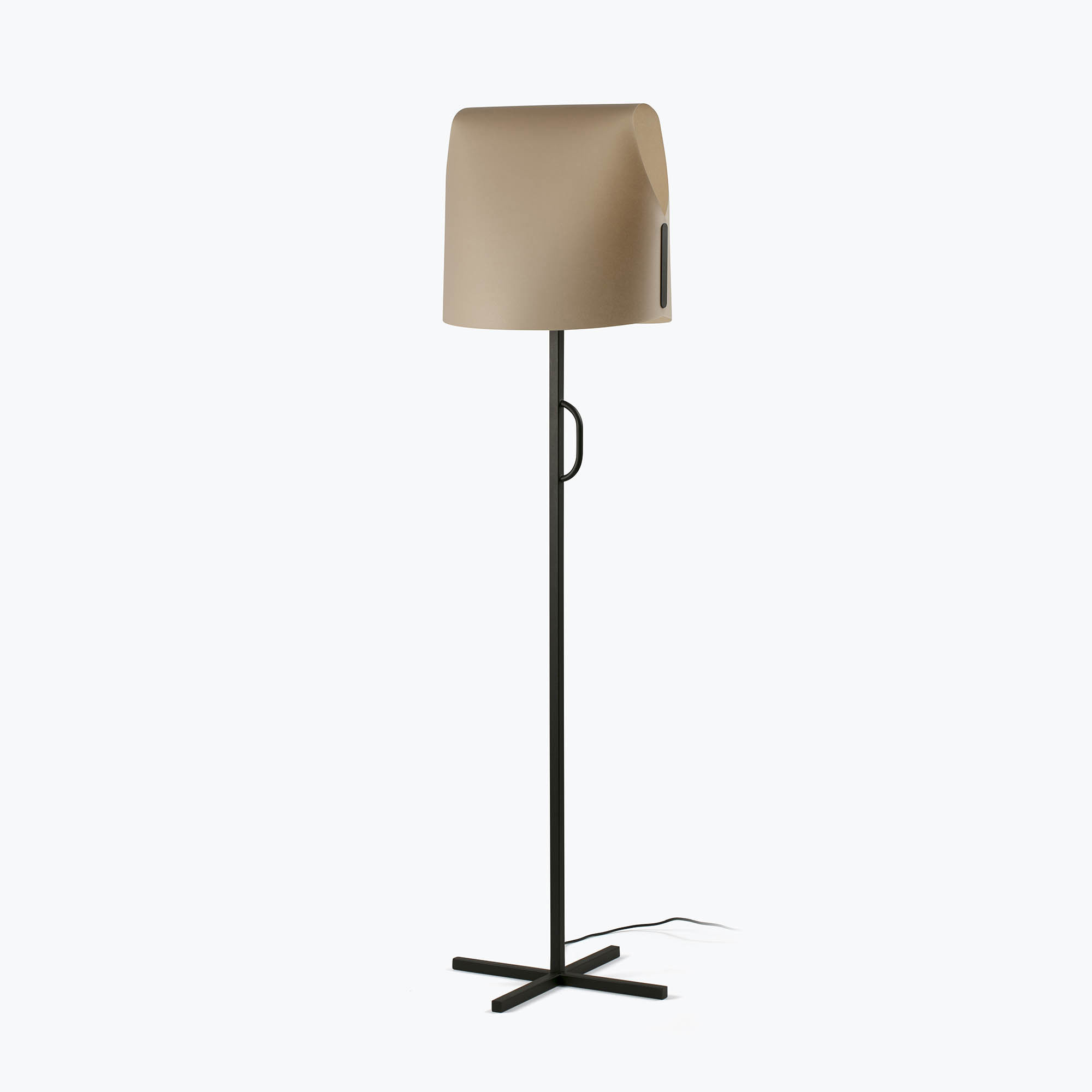 Faro LUANG Stehlampe für das Wohnzimmer, schwarz/camel Faro LUANG Stehlampe für das Wohnzimmer, schwarz/camel - Produktbild 1