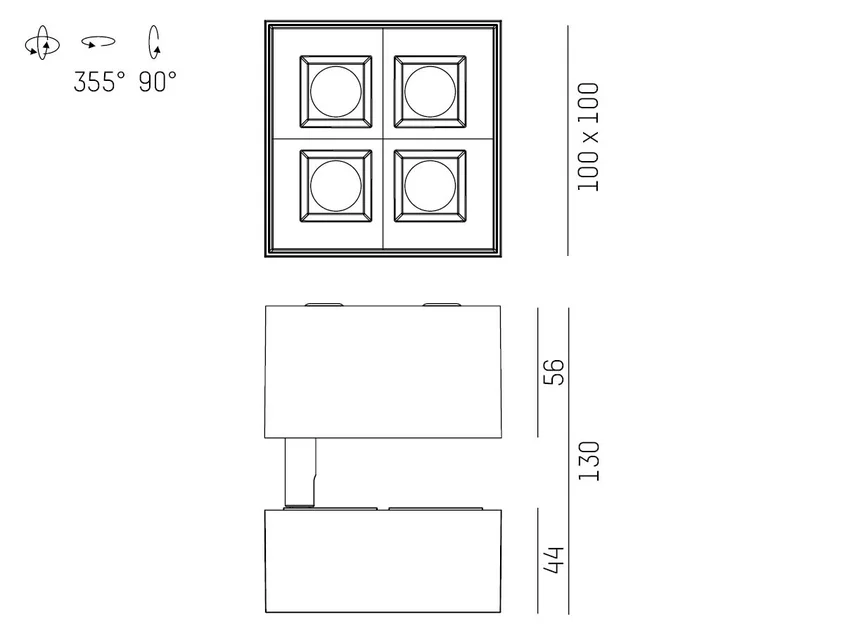 Molto Luce GRID TURN SD (schwarz) - 2
