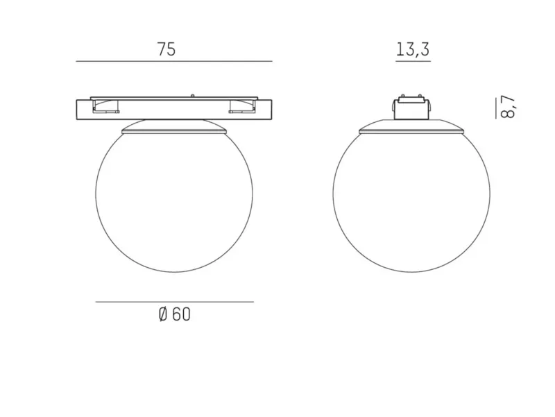 Molto Luce MAGNETICS SPHERE S SD (schwarz/satiniert) - Produktbild 2