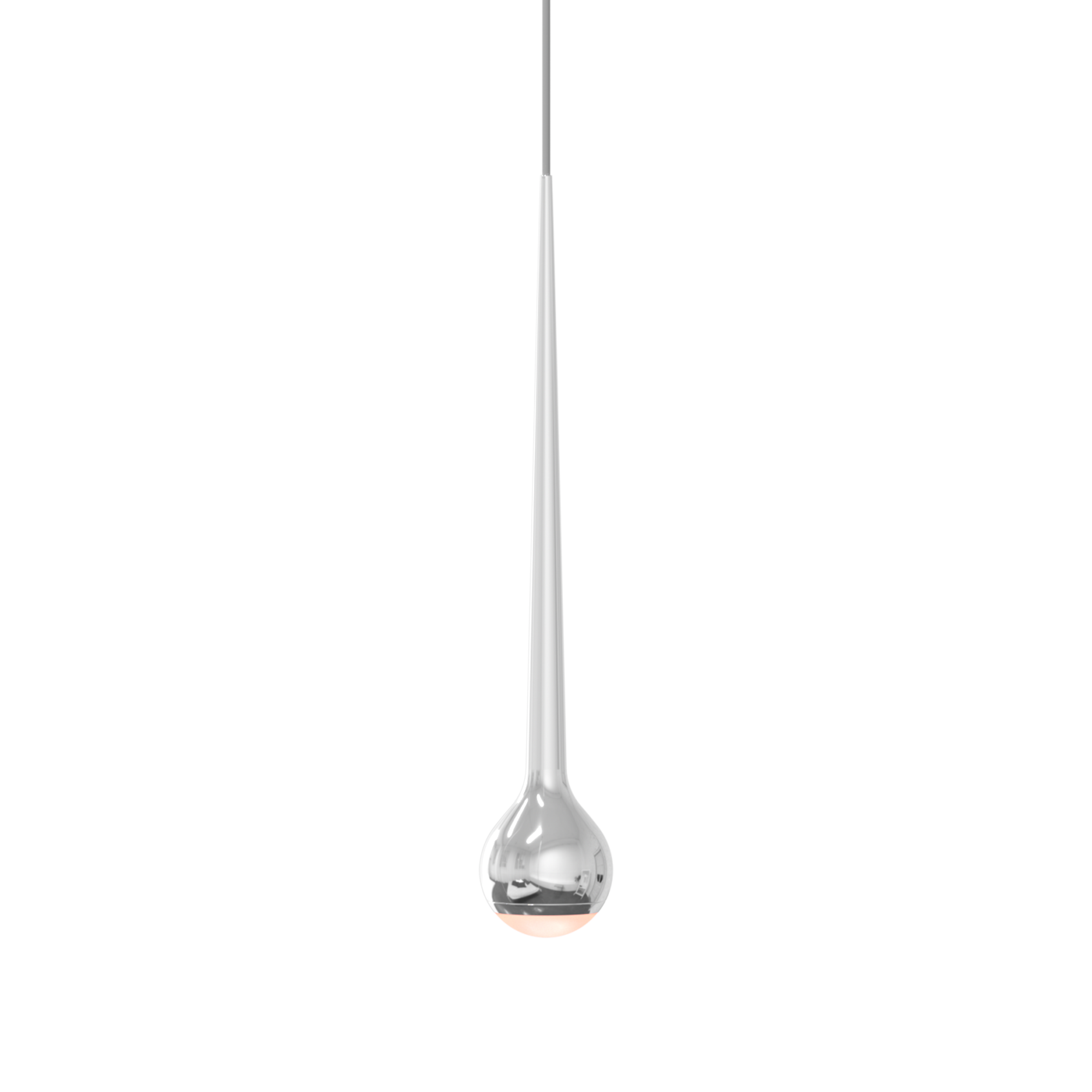 Grau Falling Sun Chandelier Three Polished - Produktbild 2