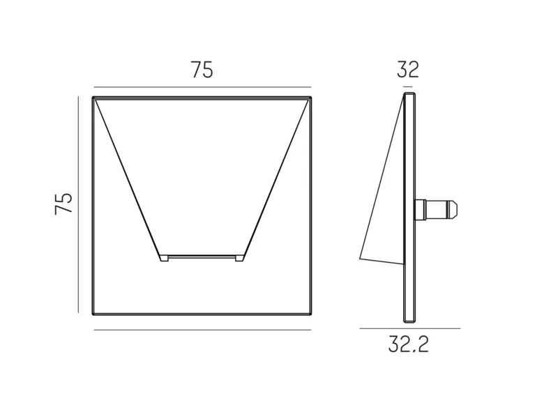 Molto Luce WALL 68R QUAD (weiß) - Produktbild 2