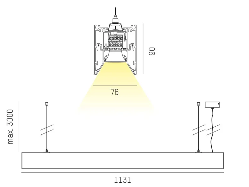 Molto Luce LOG OUT 2.1 BINA LENS PD (schwarz) - Produktbild 2