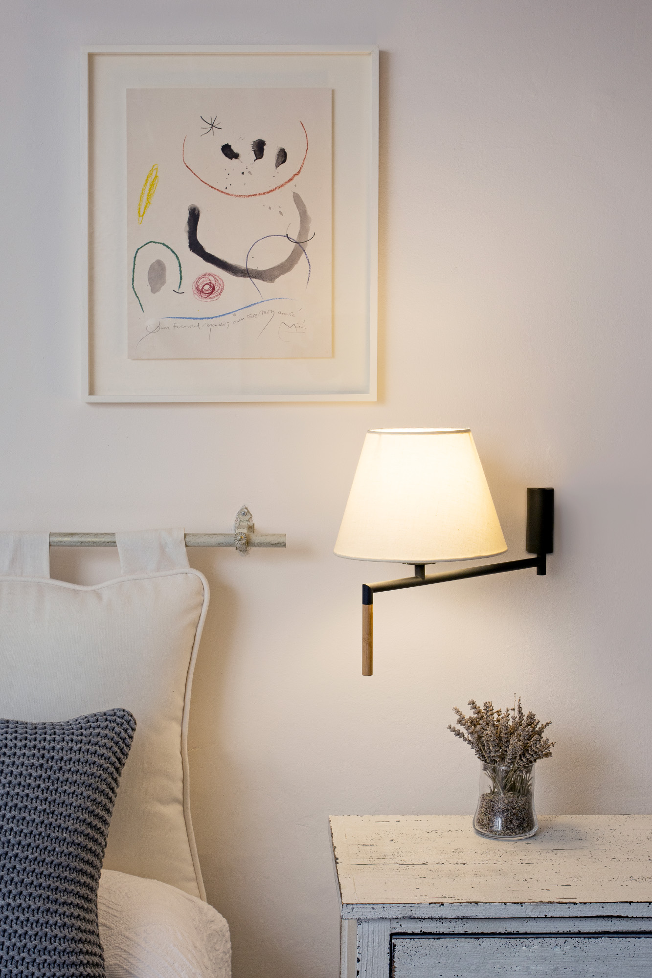 Faro RON Dunkelgrau/Beige Wandleuchte - Produktbild 4