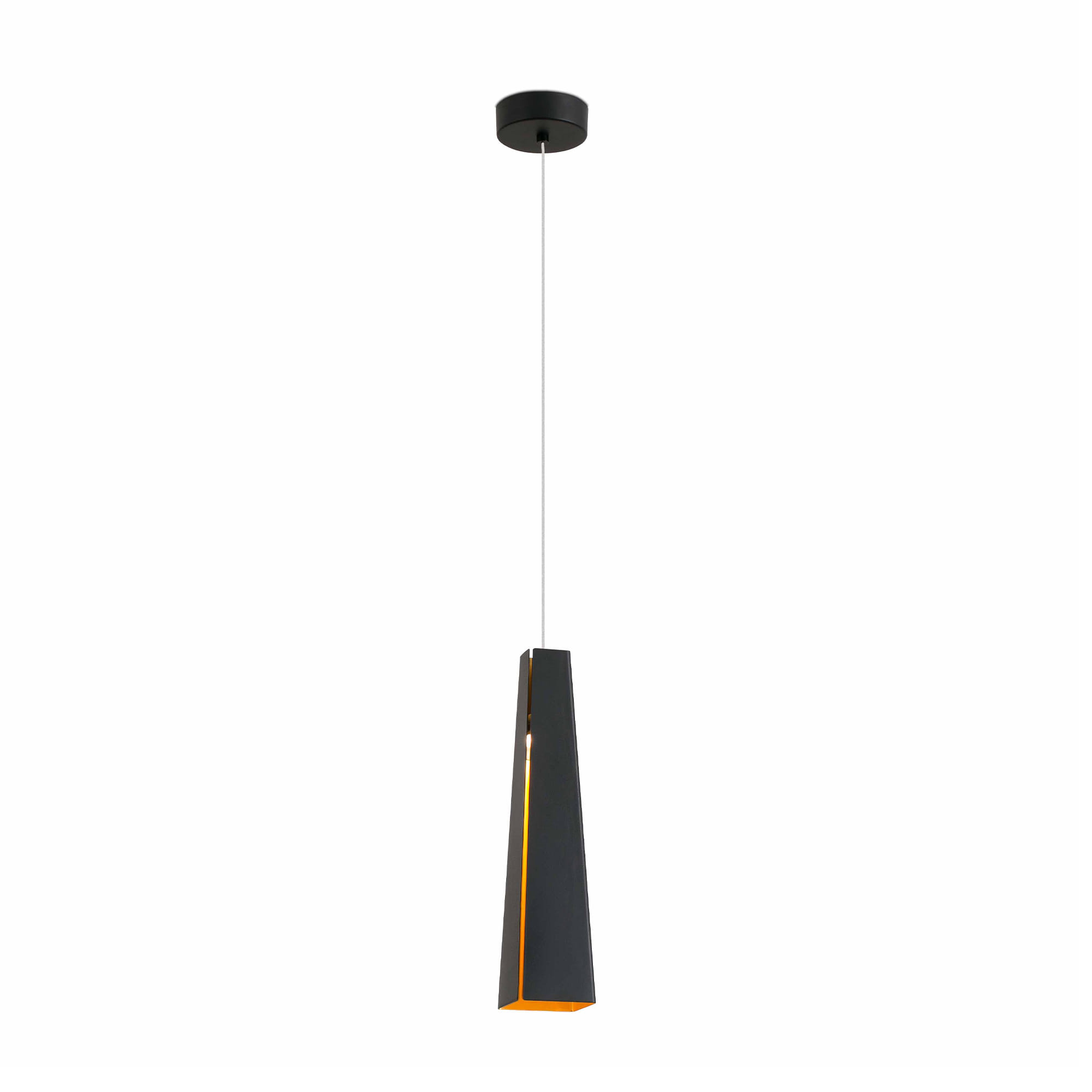 Faro PLUMA Hängelampe schwarz und gold - Produktbild 1