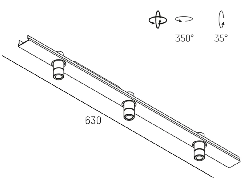 Molto Luce RIDE SPOT 3 SYSTEM INSERT (weiß) - Produktbild 2