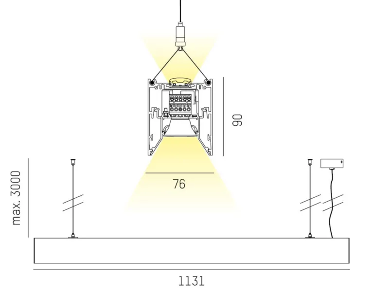Molto Luce LOG OUT 2.1 BINA LENS PDI (weiß) - Produktbild 2