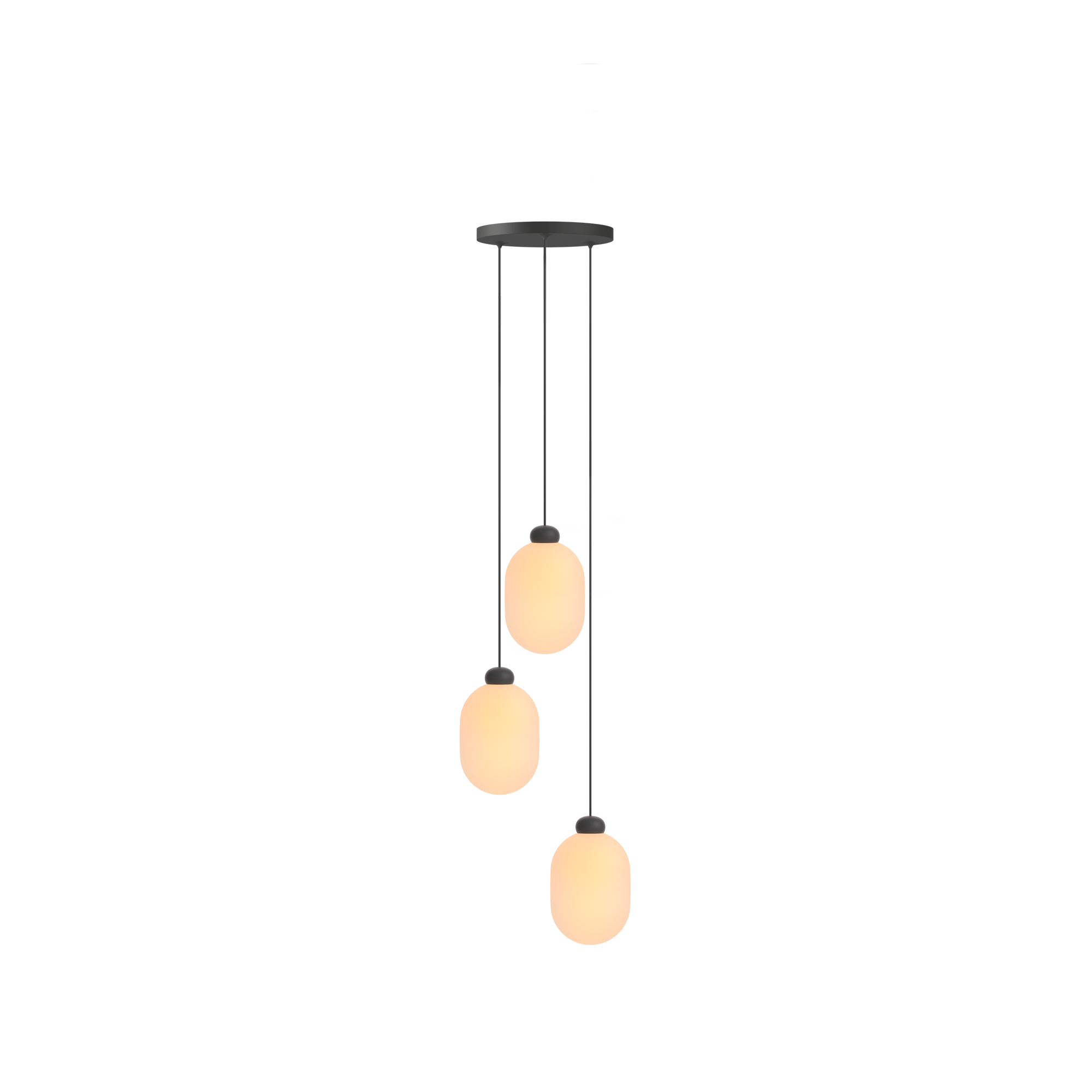 Grau Sun Chandelier Black - 1