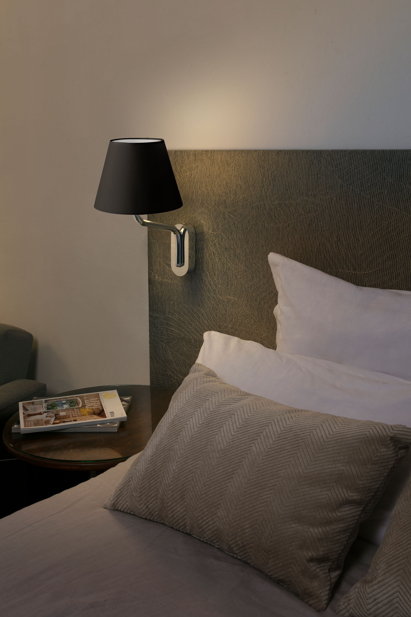 Faro ETERNA Wandleuchte chrom/schwarz - Produktbild 2