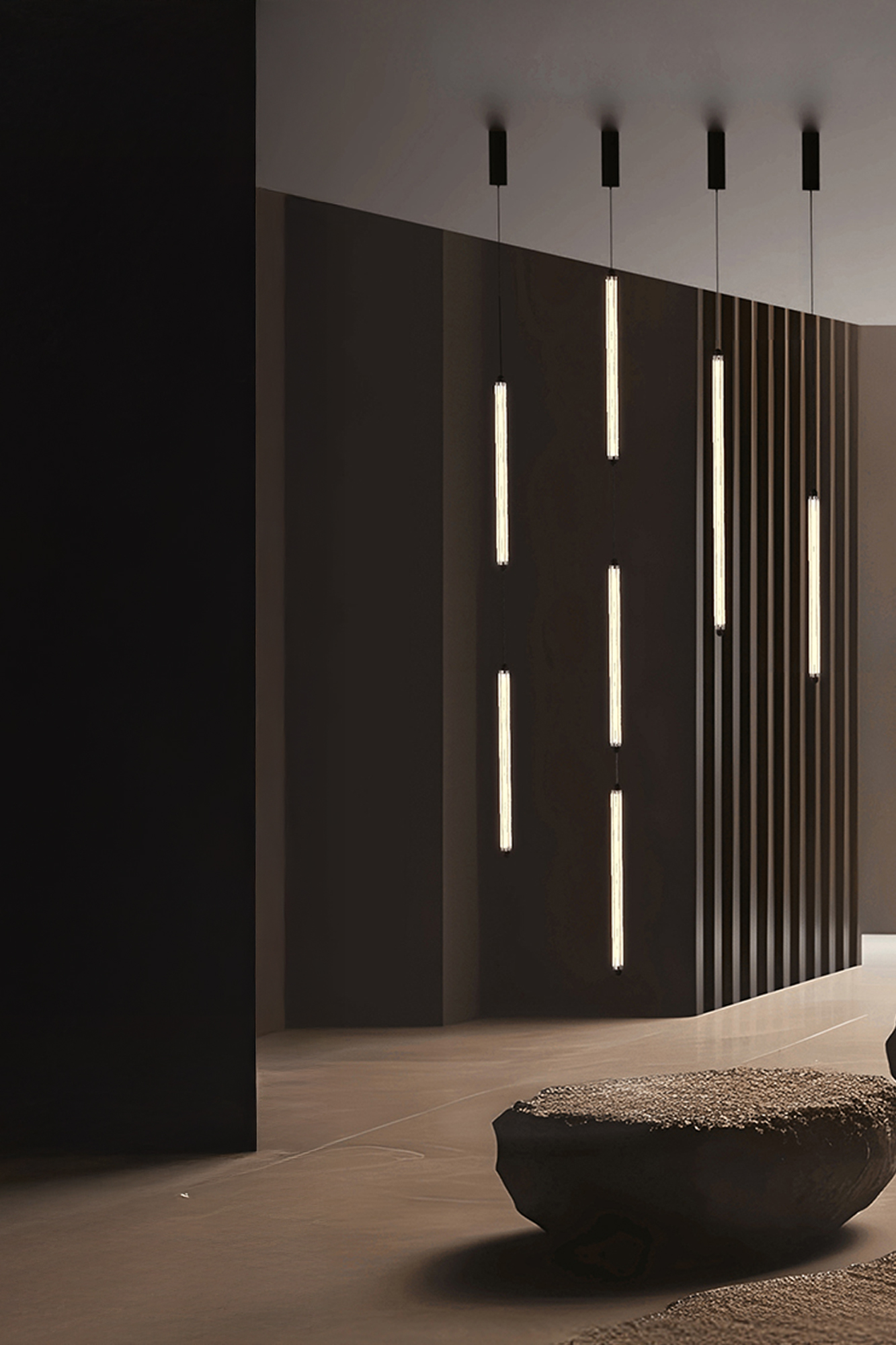 Faro LUMINA 600 3L Hängeleuchte schwarz einbaubar rahmenlos 36W 2200K - Produktbild 2