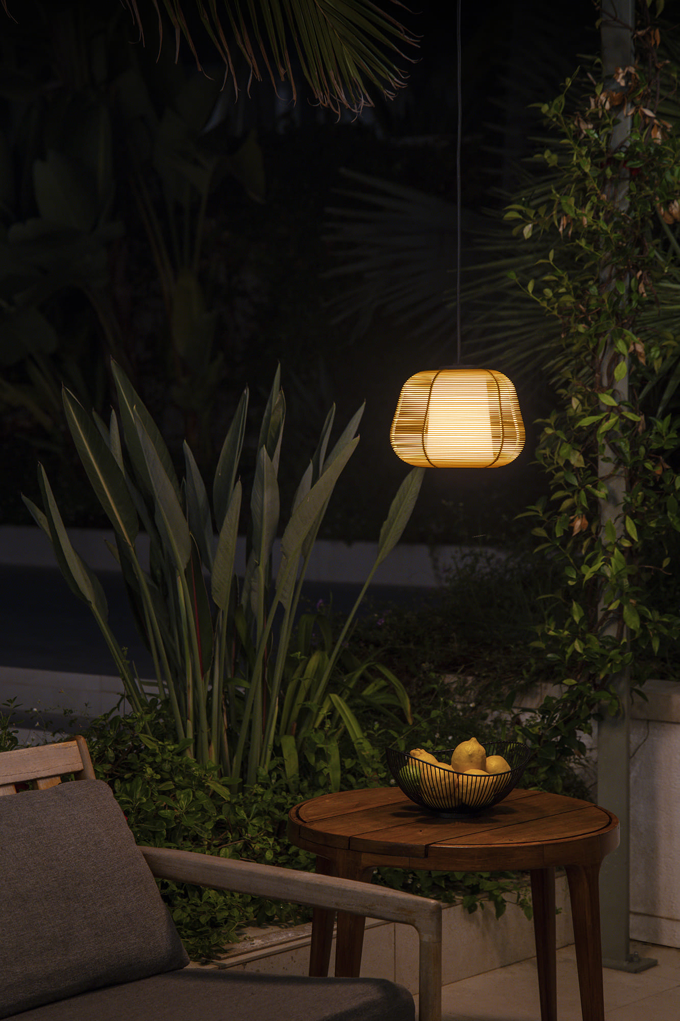 Faro NARITA hängeleuchte mit baldachin beige - Produktbild 2