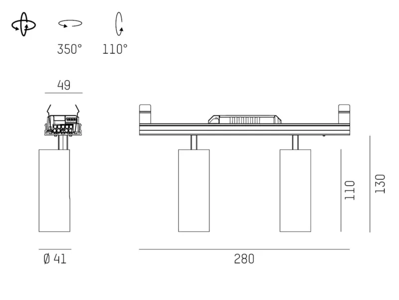 Molto Luce LOG 50 ROGGA EINSATZ 2-FLAMMIG (schwarz) - Produktbild 2