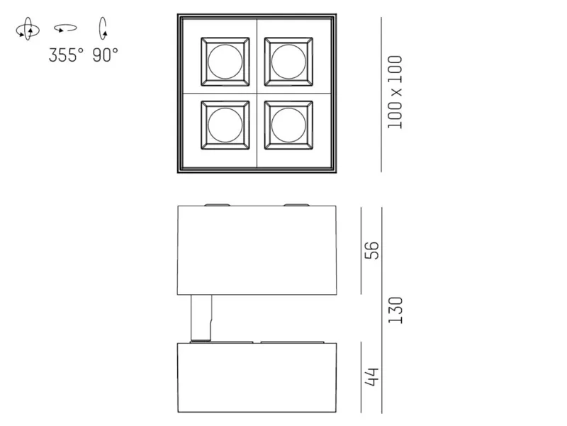 Molto Luce GRID TURN SD (weiß) - Produktbild 2