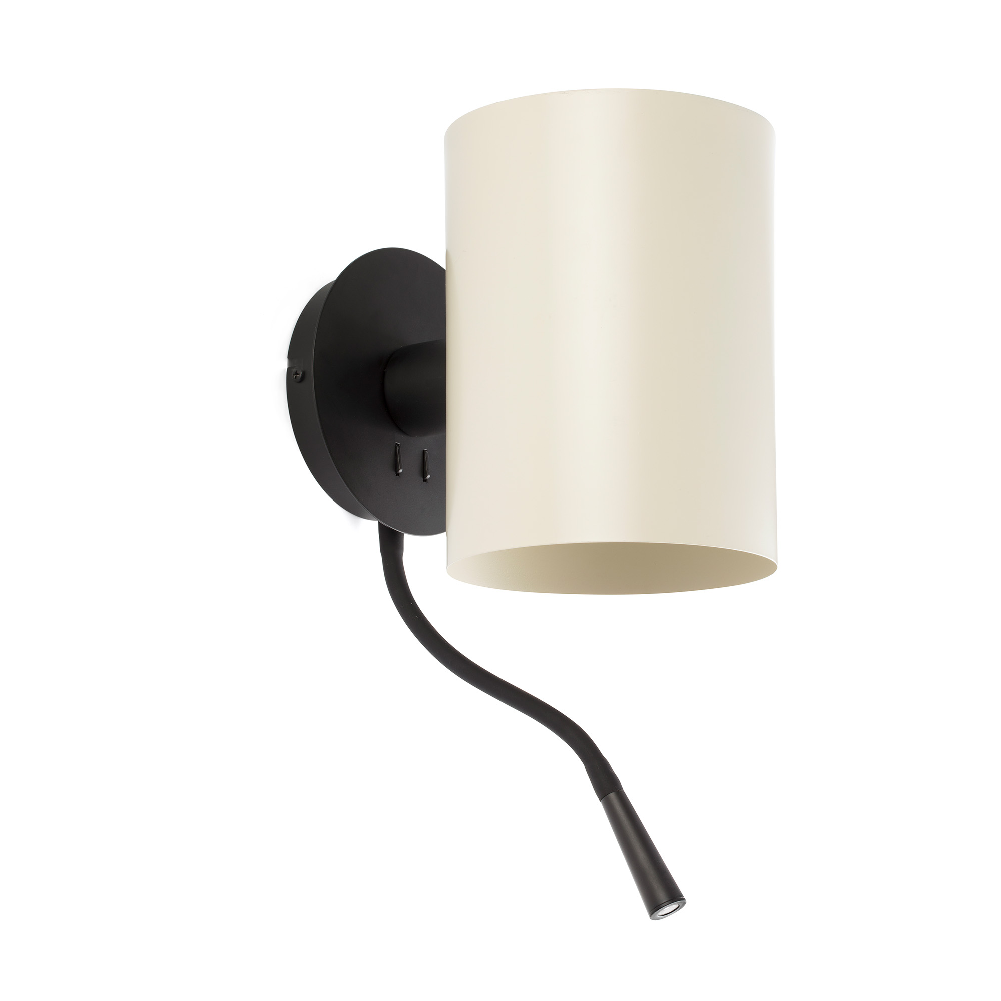 Faro GUADALUPE Wandleuchte mit schwarz/beigem Leser - Produktbild 1