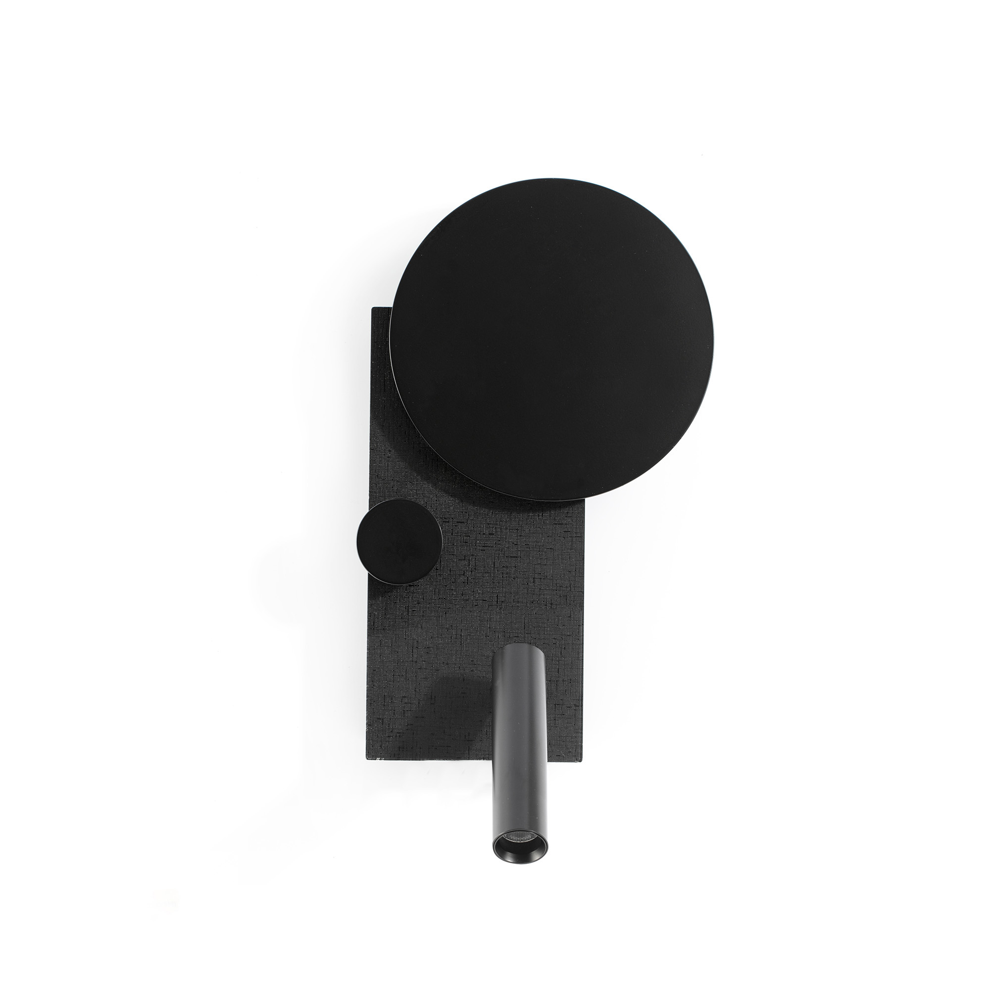 Faro KLEE Schwarze Wandleuchte links mit Leselampe - Produktbild 1