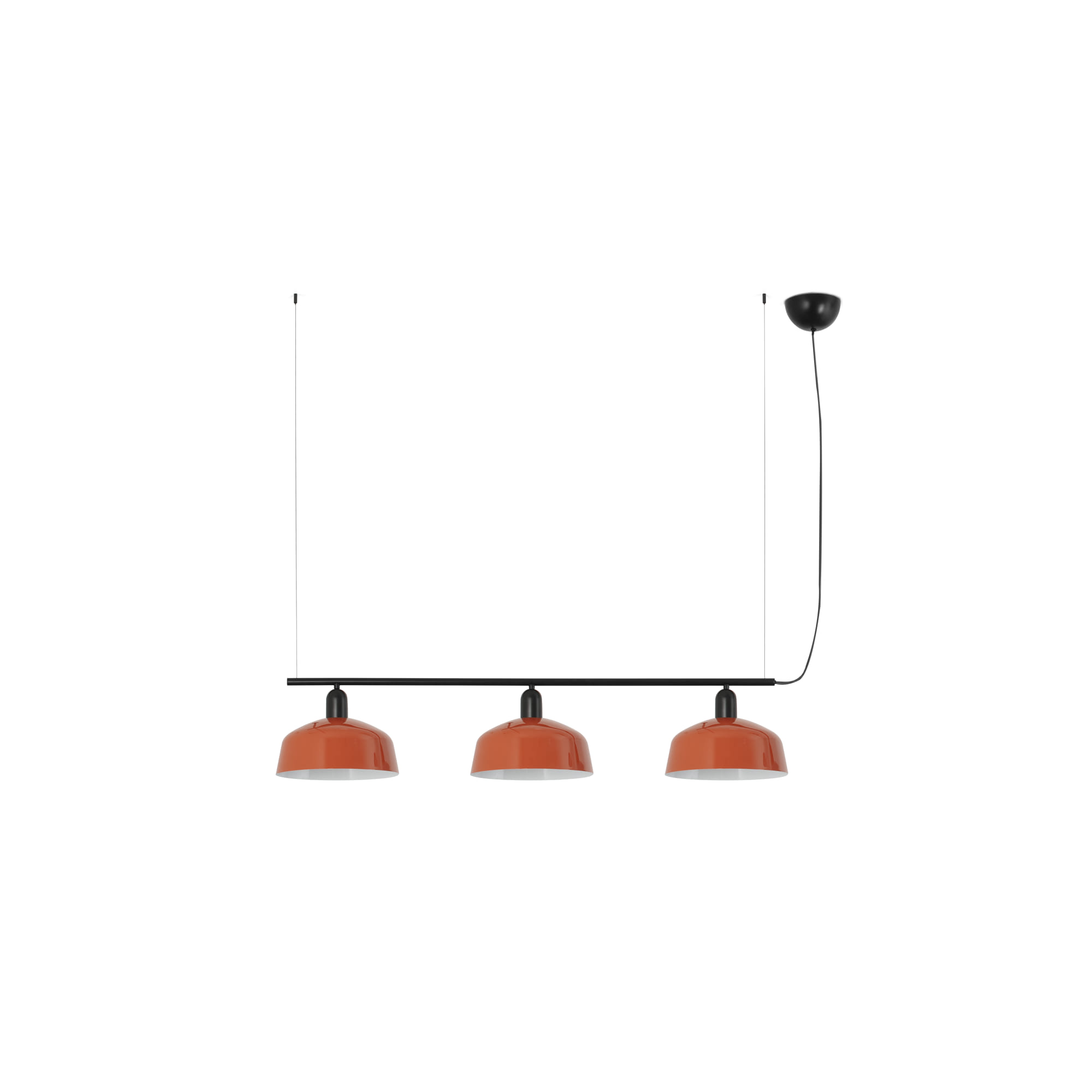 Faro TATAWIN M Metall 3L Pendelleuchte Orange-rot Faro TATAWIN M Metall 3L Pendelleuchte Orange-rot - Produktbild 1