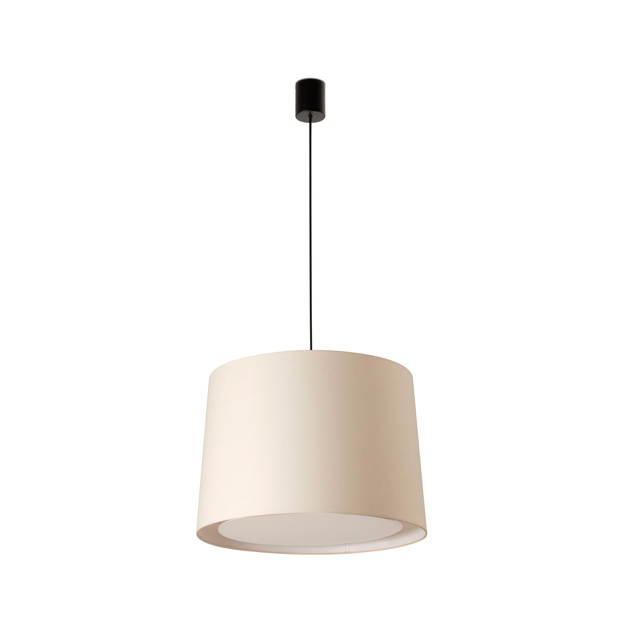 Faro CONGA Einzelne Pendelleuchte schwarz/beige - Produktbild 1