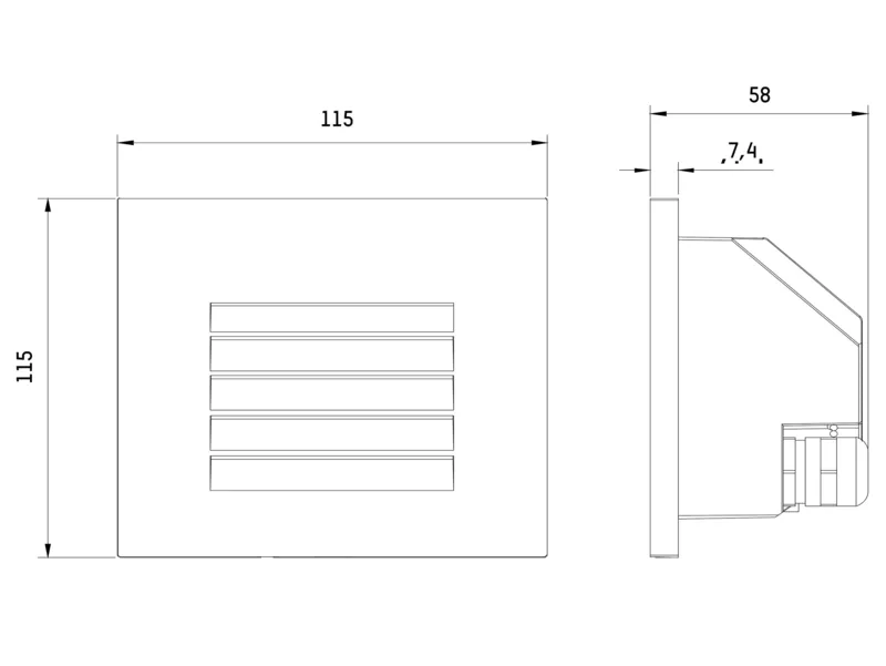 Molto Luce WALL OUT R II (anthrazit) - Produktbild 2
