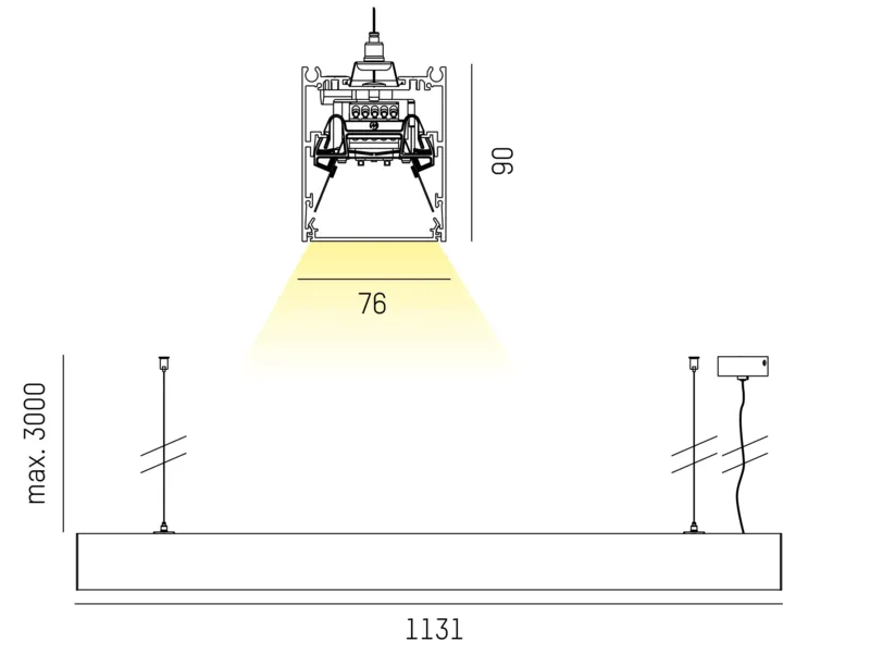 Molto Luce LOG OUT 2.1 PD (aluminium eloxiert) - Produktbild 2
