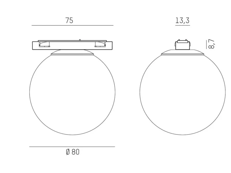 Molto Luce MAGNETICS SPHERE M SD (schwarz/satiniert) - Produktbild 2