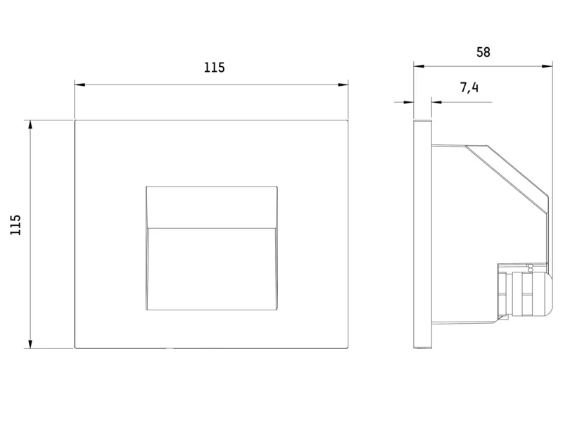 Molto Luce WALL OUT R I (anthrazit) - Produktbild 2