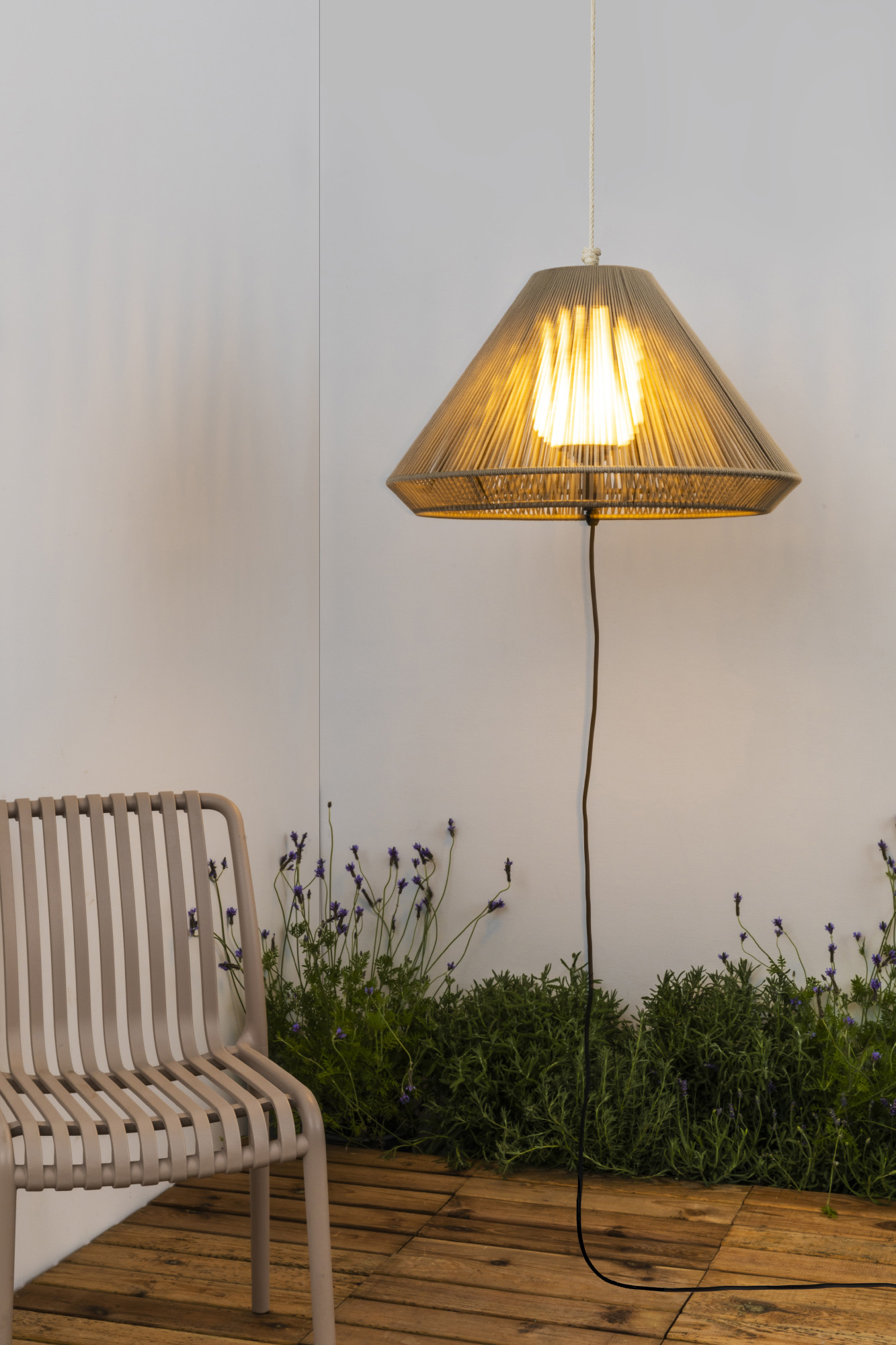 Faro SAIGON OUT C70 ocker tragbare und hängende Lampe mit Lochabdeckung - Produktbild 2