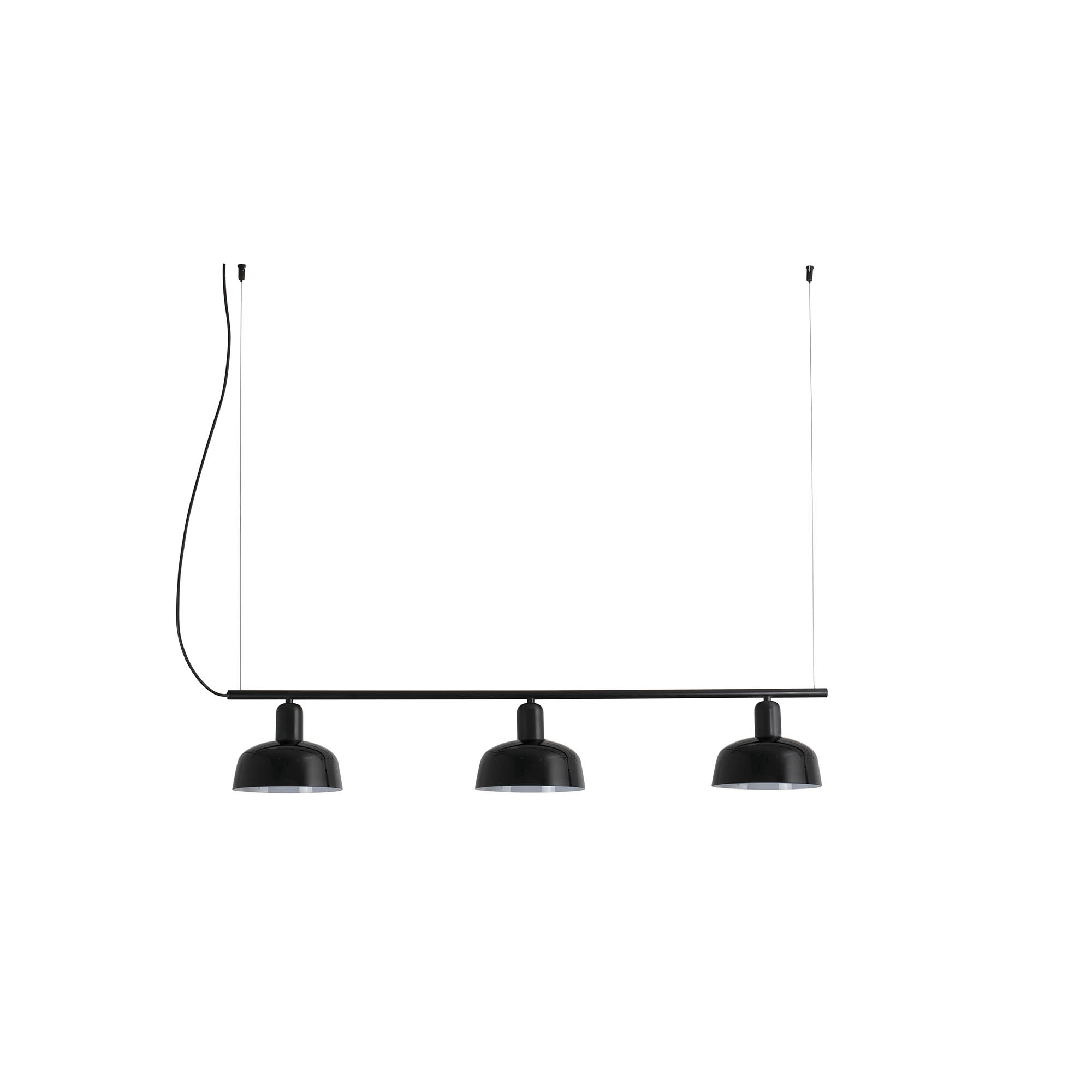 Faro TATAWIN LINEAL S Lineare Pendelleuchte Glas schwarz - Produktbild 1