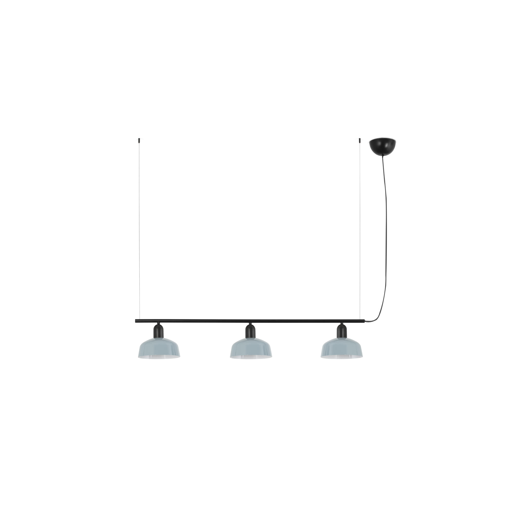 Faro TATAWIN S Metall 3L Pendelleuchte Grau-blau - Produktbild 1