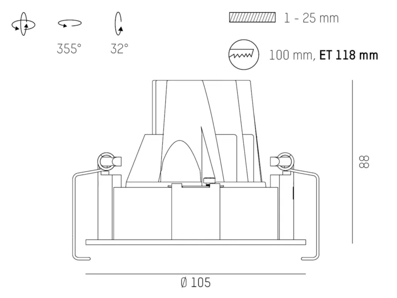 Molto Luce DARK NIGHT TURN SMALL R (weiß) - Produktbild 2
