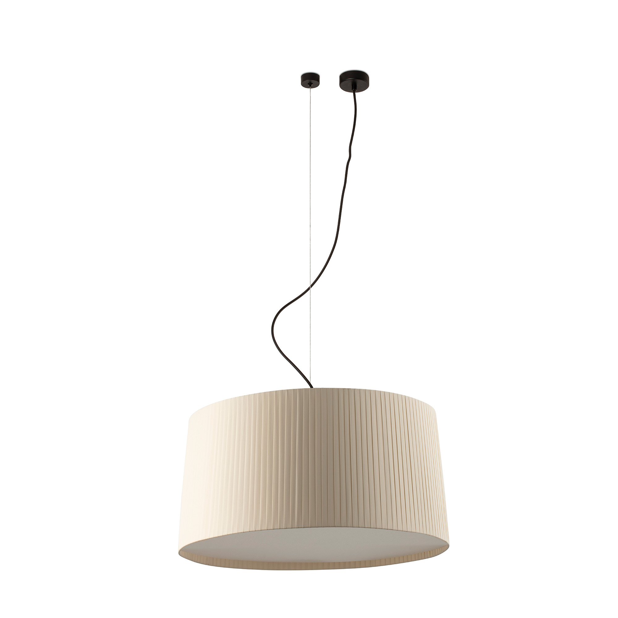 Faro SAMBA 700 Verschobene Pendelleuchte schwarz/beige - Produktbild 1