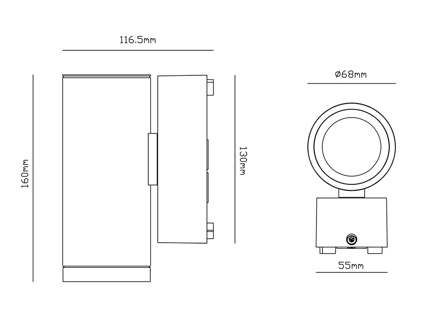Molto Luce FORIS MINI RD W (anthrazit) - 2