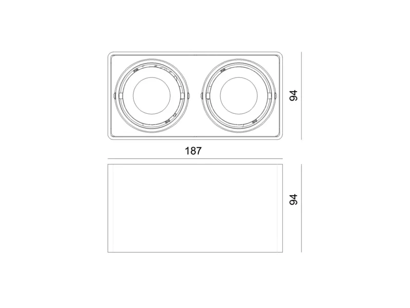 Molto Luce QANA DOUBLE SQUARE SD (weiß) - Produktbild 2