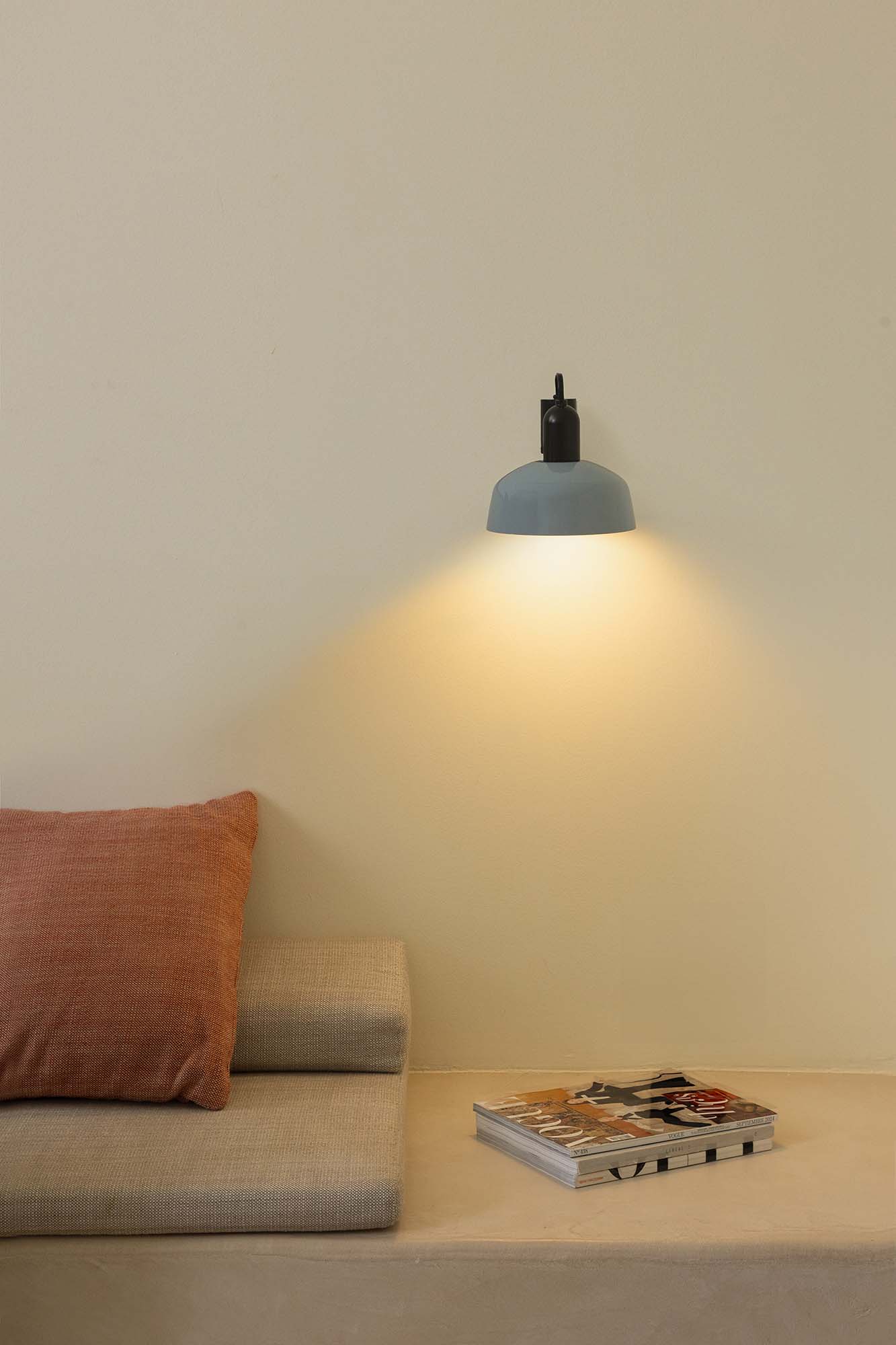 Faro TATAWIN Grau-blau Metall Wandleuchte - Produktbild 2