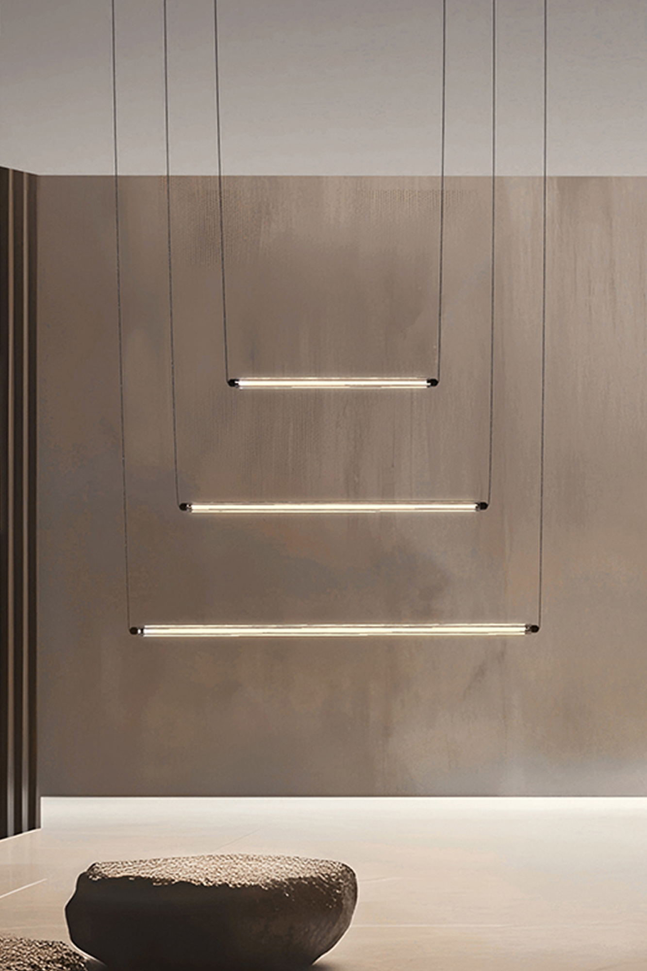 Faro LUMINA 600 1L Hängeleuchte horizontal schwarz 12W 2700K - Produktbild 2