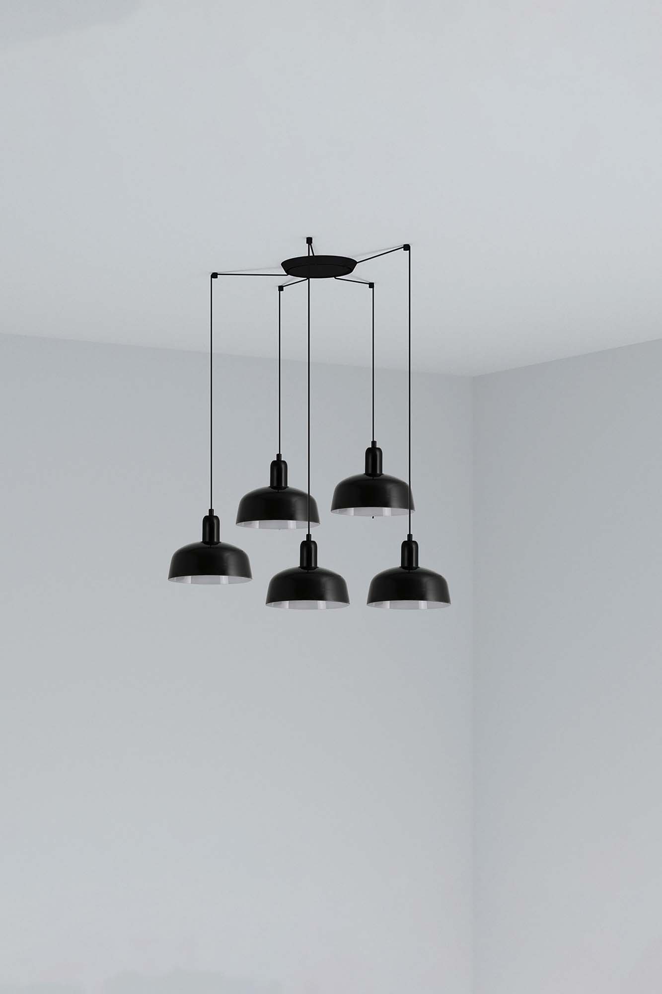 Faro TATAWIN S Metall 5L Pendelleuchte schwarz Faro TATAWIN S Metall 5L Pendelleuchte schwarz - Produktbild 1