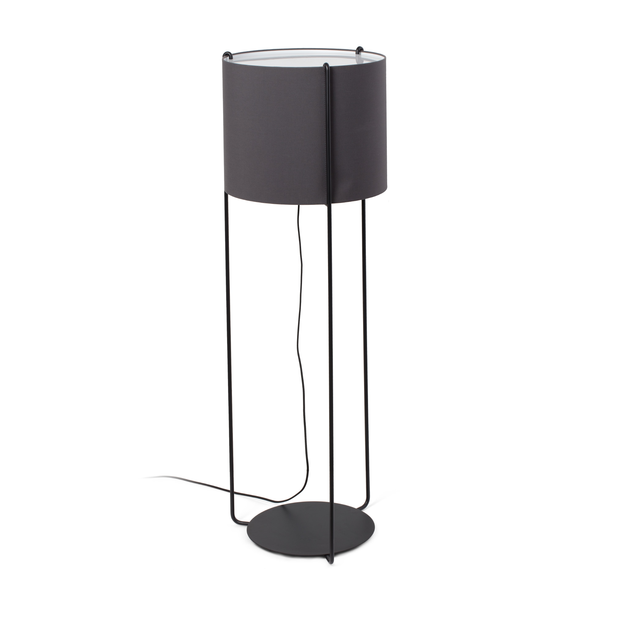 Faro DRUM Stehleuchte schwarz/grau Faro DRUM Stehleuchte schwarz/grau - Produktbild 1