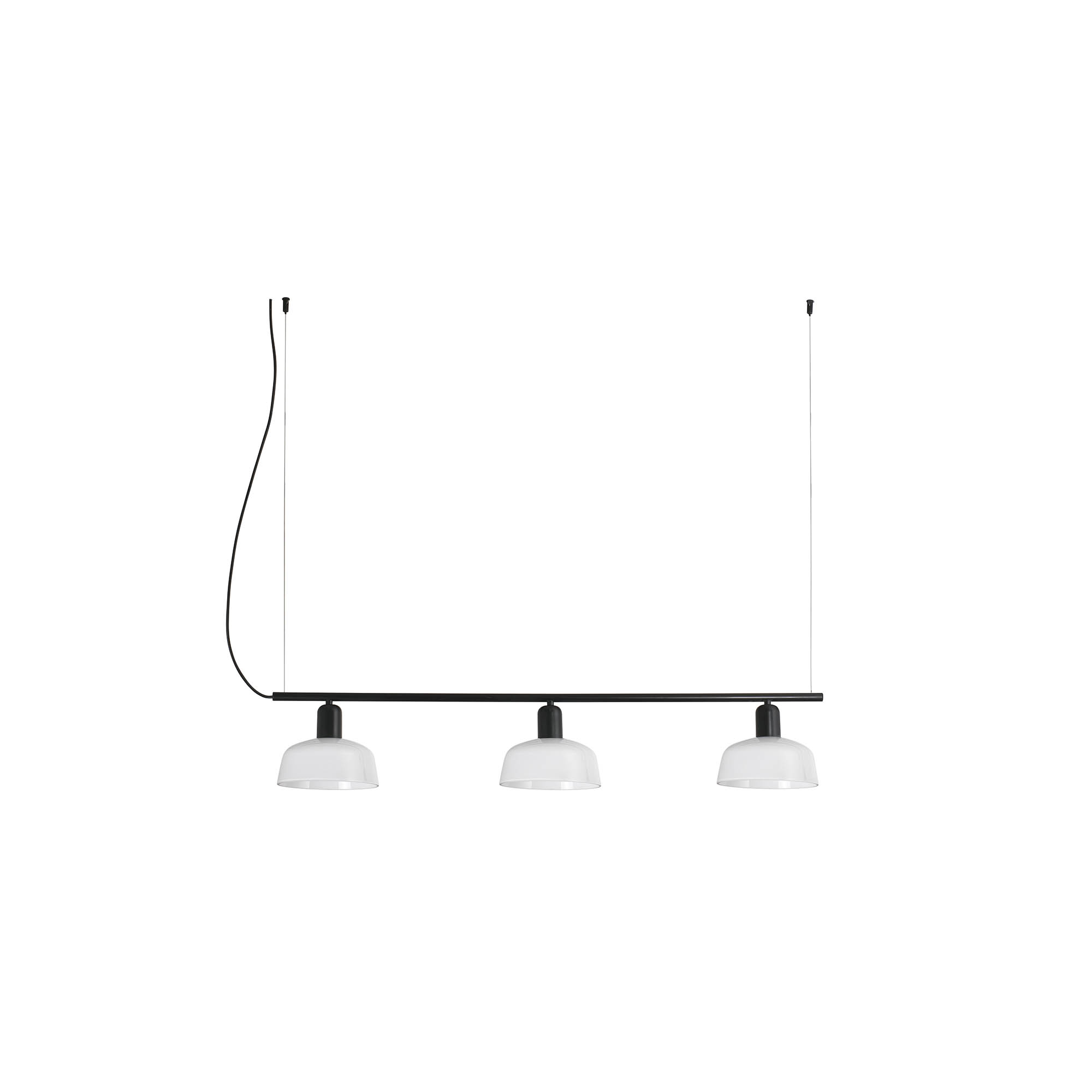 Faro TATAWIN LINEAL S Lineare Pendelleuchte Glas weiß - Produktbild 1