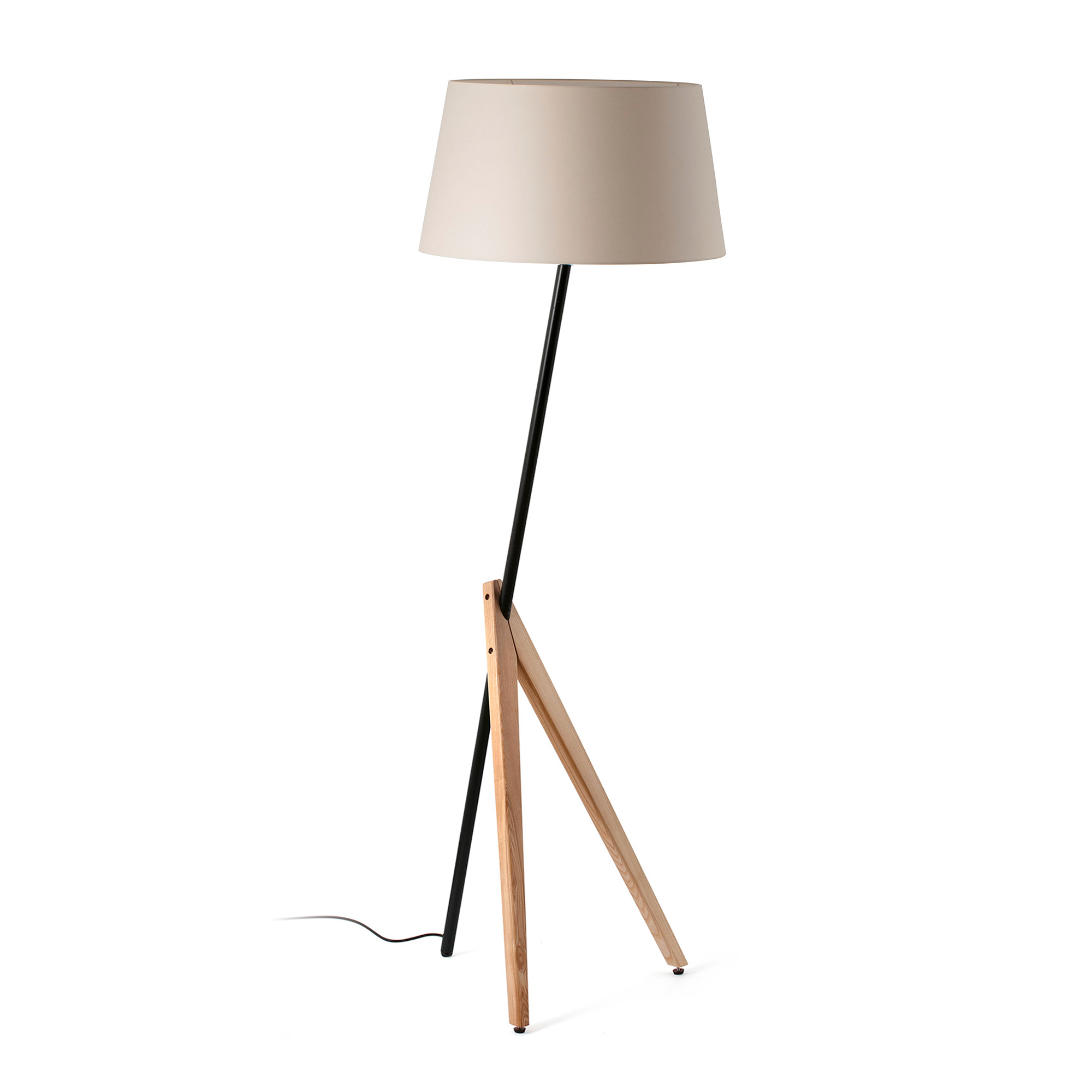 Faro TREEWOOD Wohnzimmer-Stehlampe Esche - Produktbild 1