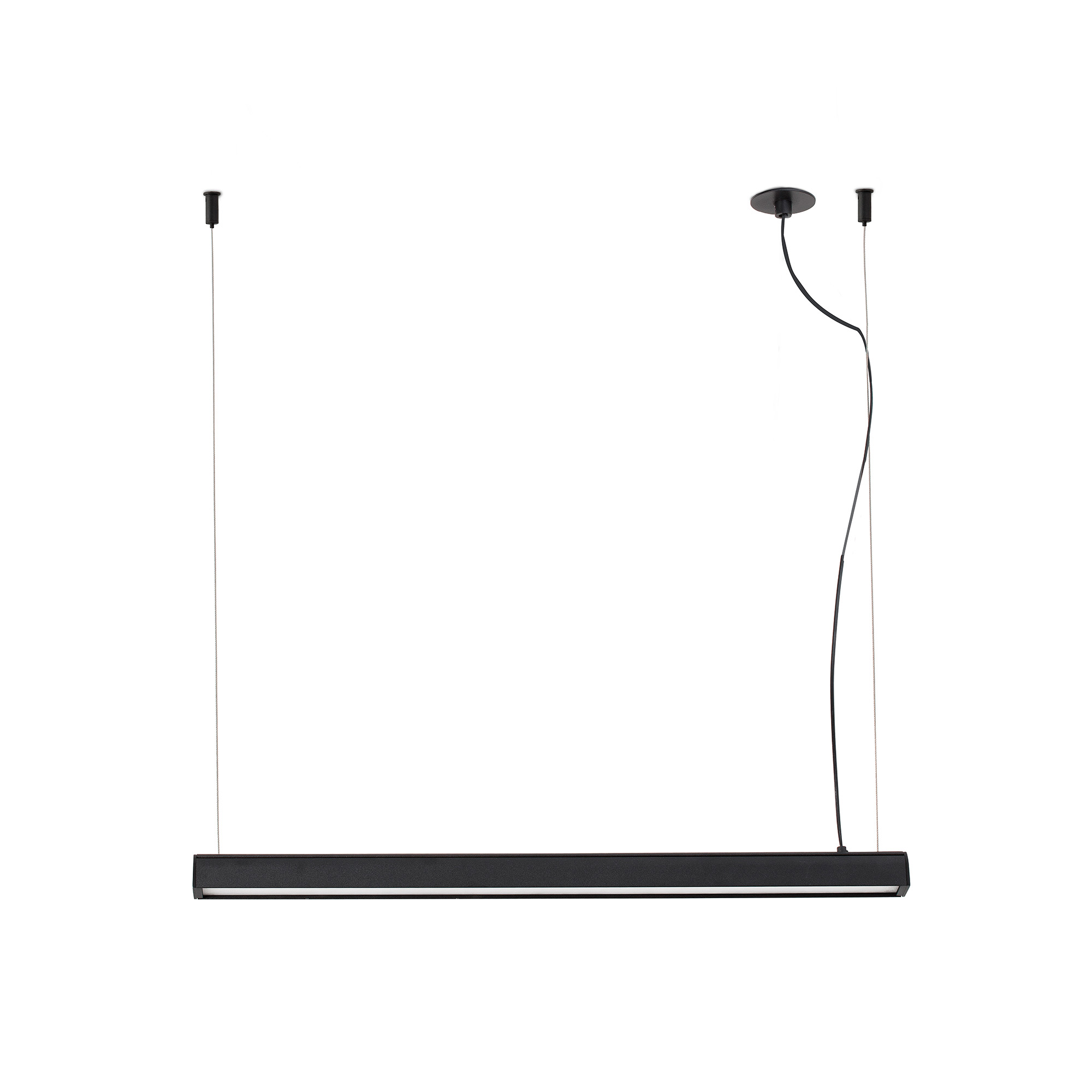 Faro VICO 600 Schwarze Pendelleuchte mit eingebautem Deckenbaldachin Faro VICO 600 Schwarze Pendelleuchte mit eingebautem Deckenbaldachin - Produktbild 1