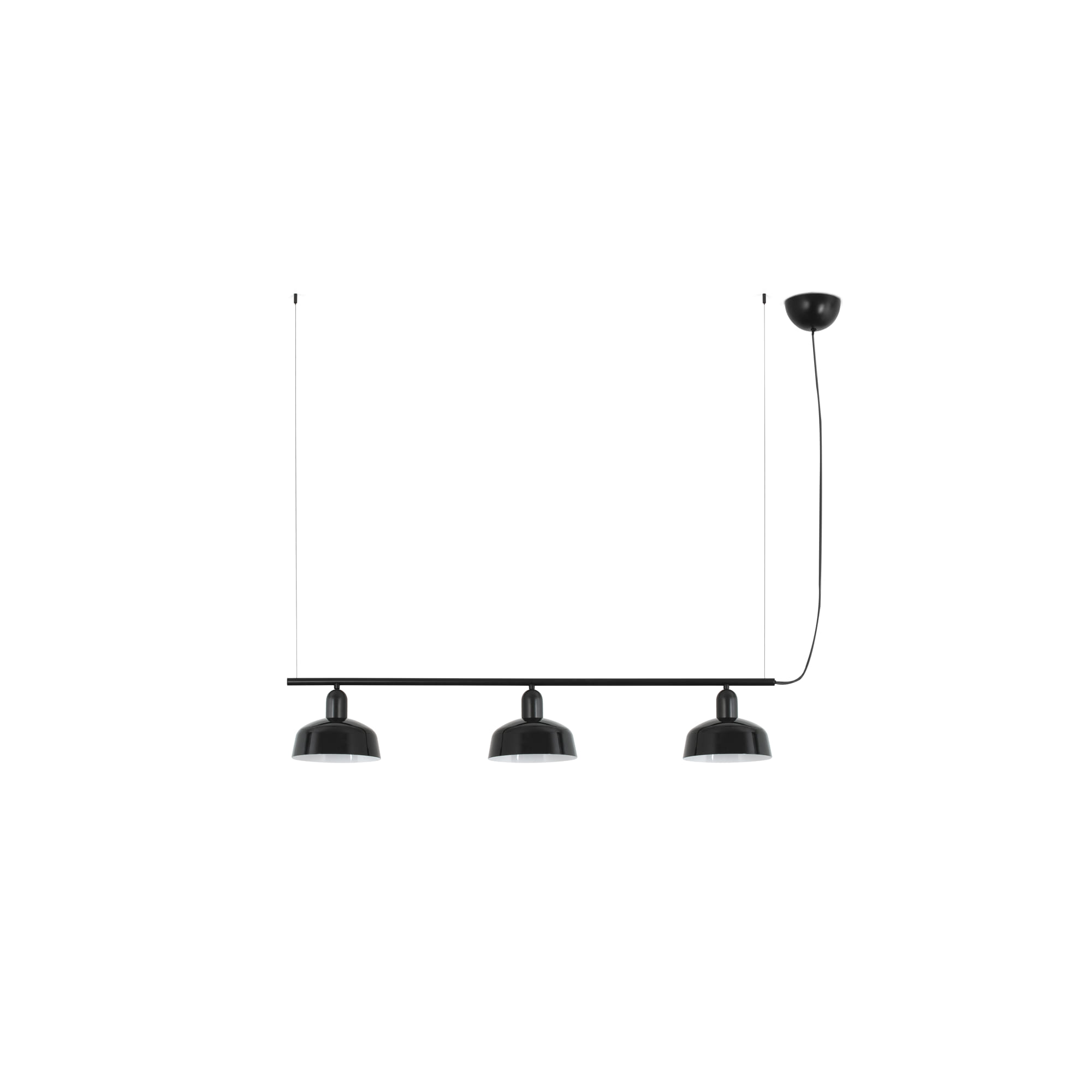 Faro TATAWIN S Metall 3L Pendelleuchte schwarz - Produktbild 1