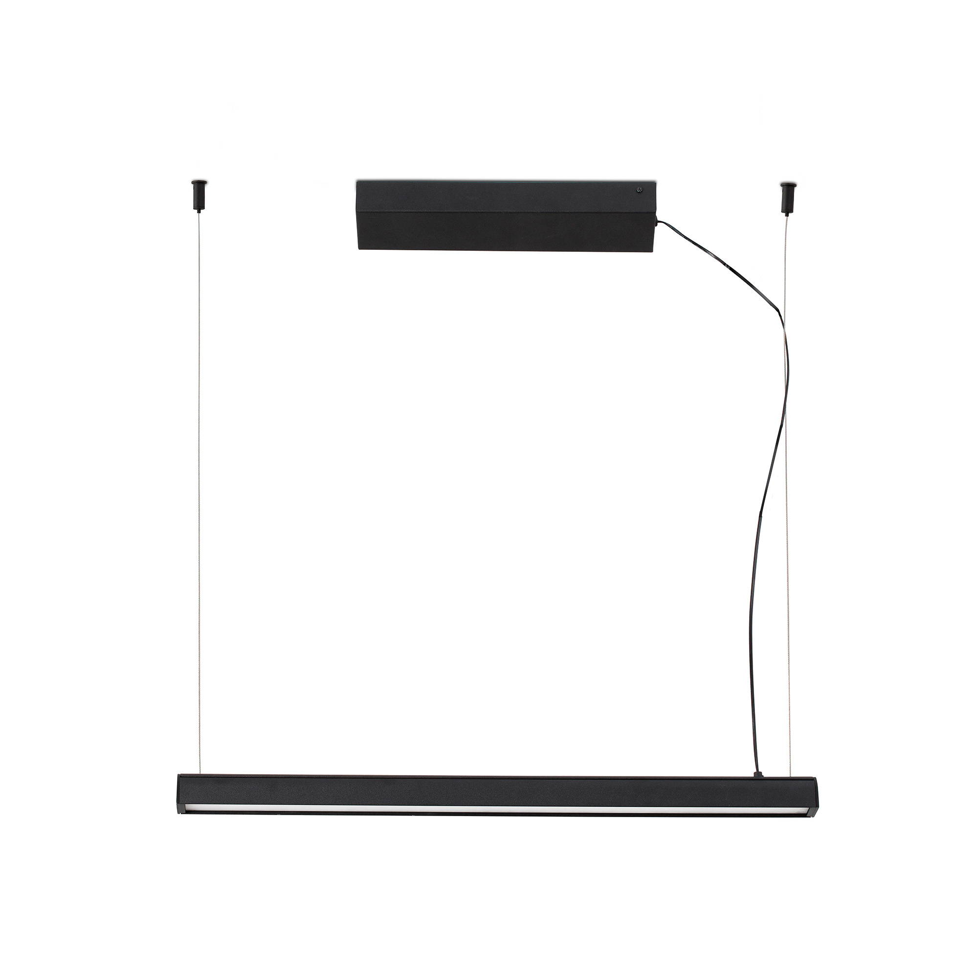 Faro VICO 600 Schwarze Pendelleuchte mit aufgesetzter Deckenrosette - Produktbild 1