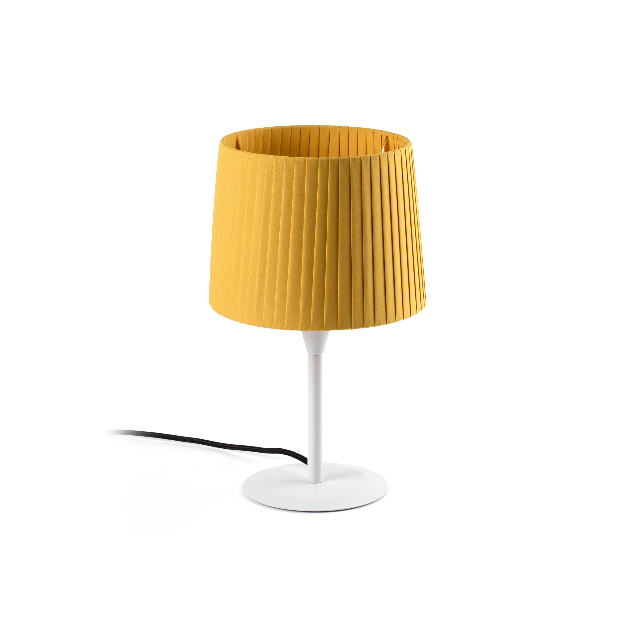 Faro SAMBA S Mini Tischleuchte weiß/gelb geklebt - Produktbild 1