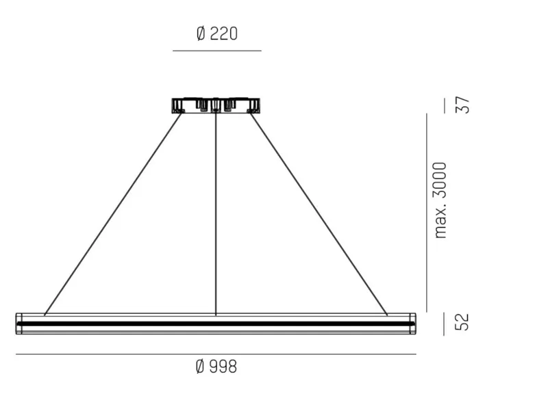 Molto Luce LON ROUND 1000 PD (schwarz) - Produktbild 2
