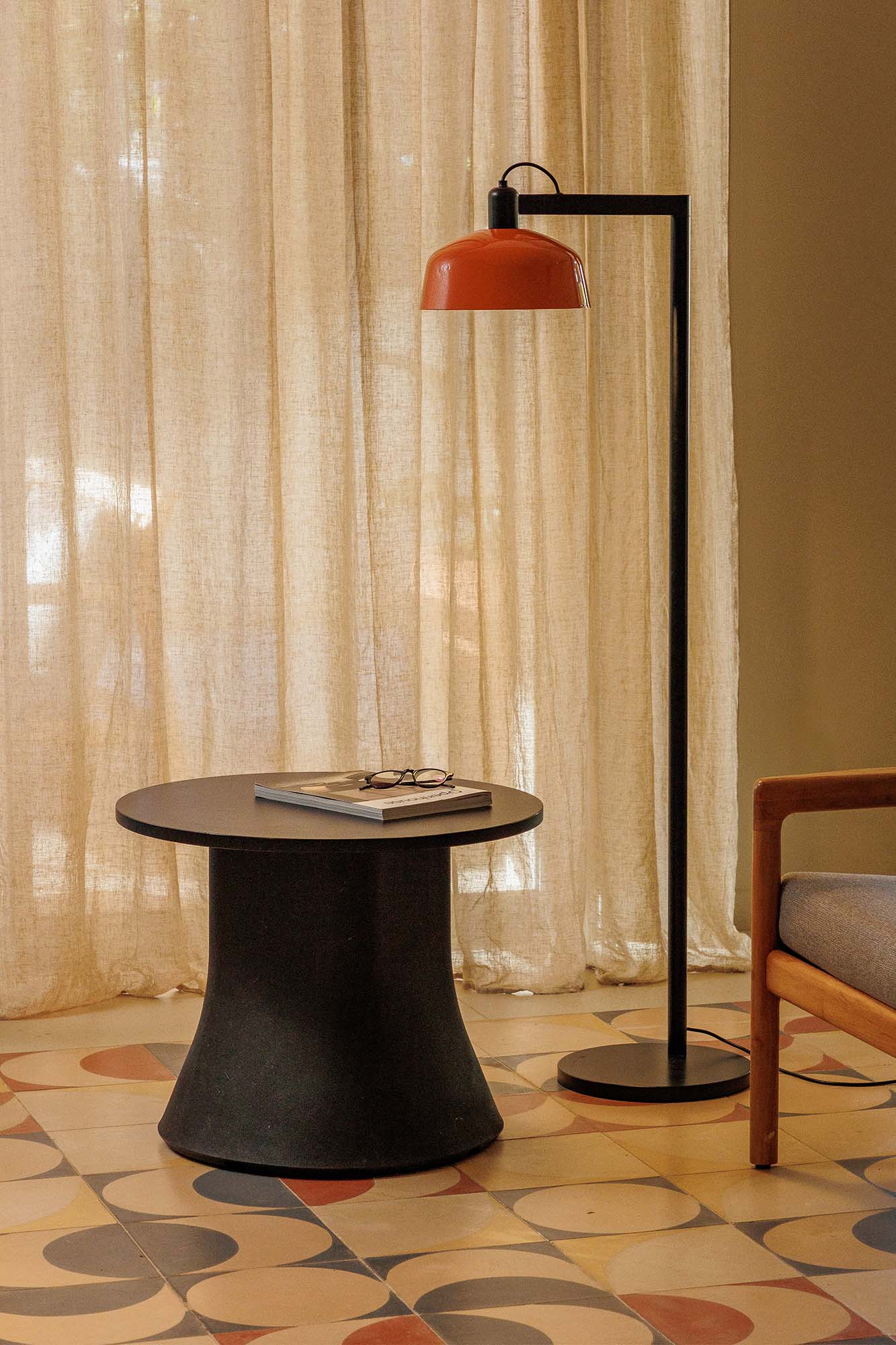 Faro TATAWIN Orange Metall Stehleuchte - Produktbild 3
