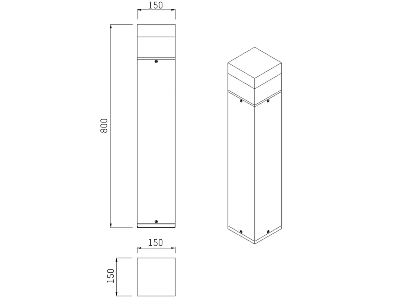 Molto Luce YARA SQUARE F (grau) - Produktbild 2