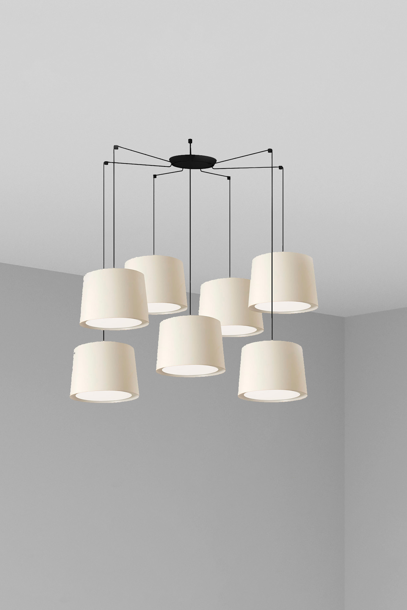 Faro CONGA 7L Pendelleuchte weiß Faro CONGA 7L Pendelleuchte weiß - Produktbild 1