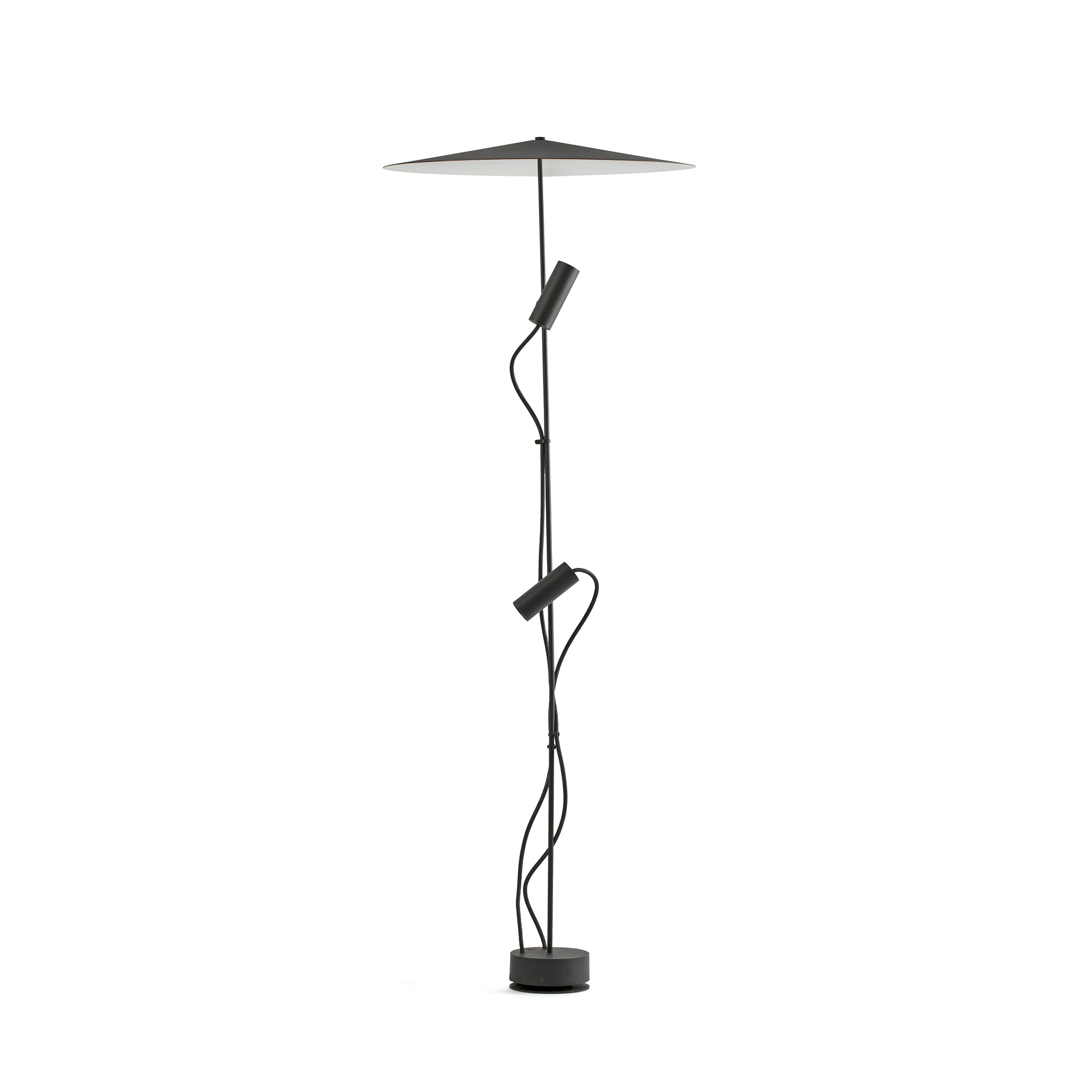 Faro CLAP 1266 Poller schwarz 2 × 6 W 3000 K 38° mit Schirm - Produktbild 1