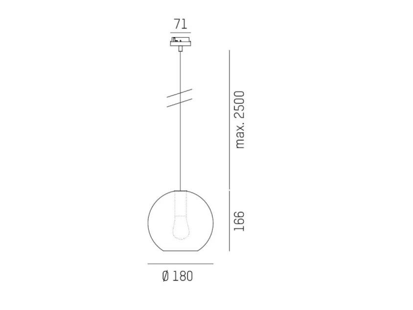 Molto Luce LOON MINI BALL VOLARE (schwarz/amber) - 2