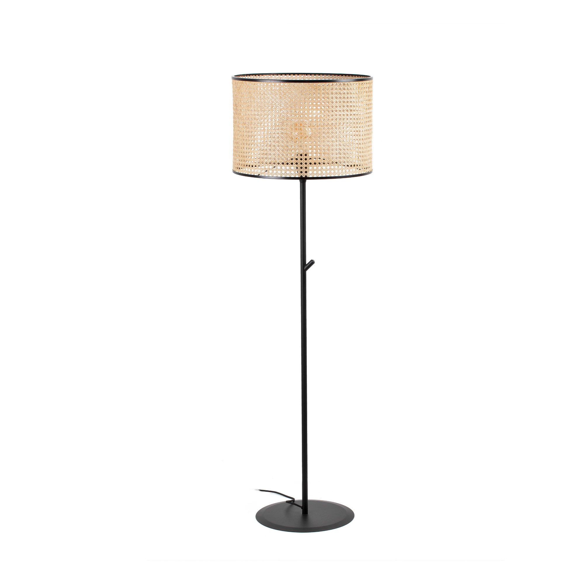 Faro MAMBO Stehleuchte schwarz/rattan Faro MAMBO Stehleuchte schwarz/rattan - Produktbild 1